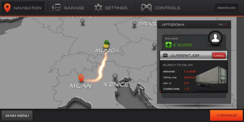 Truck Simulator: Europe 2 android App screenshot 5